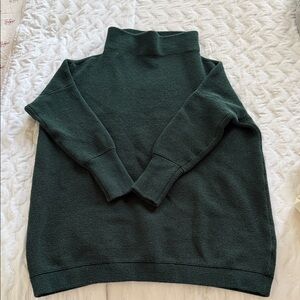 Free People Deep Green Turtleneck Sweater